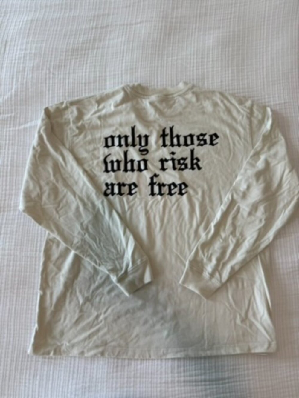 ASRV Heavyweight Long Sleeve Tee Stone Off-White Men M DSG-0614